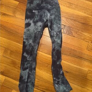 lululemon athletica Tie-Dye Leggings - Black and Gray